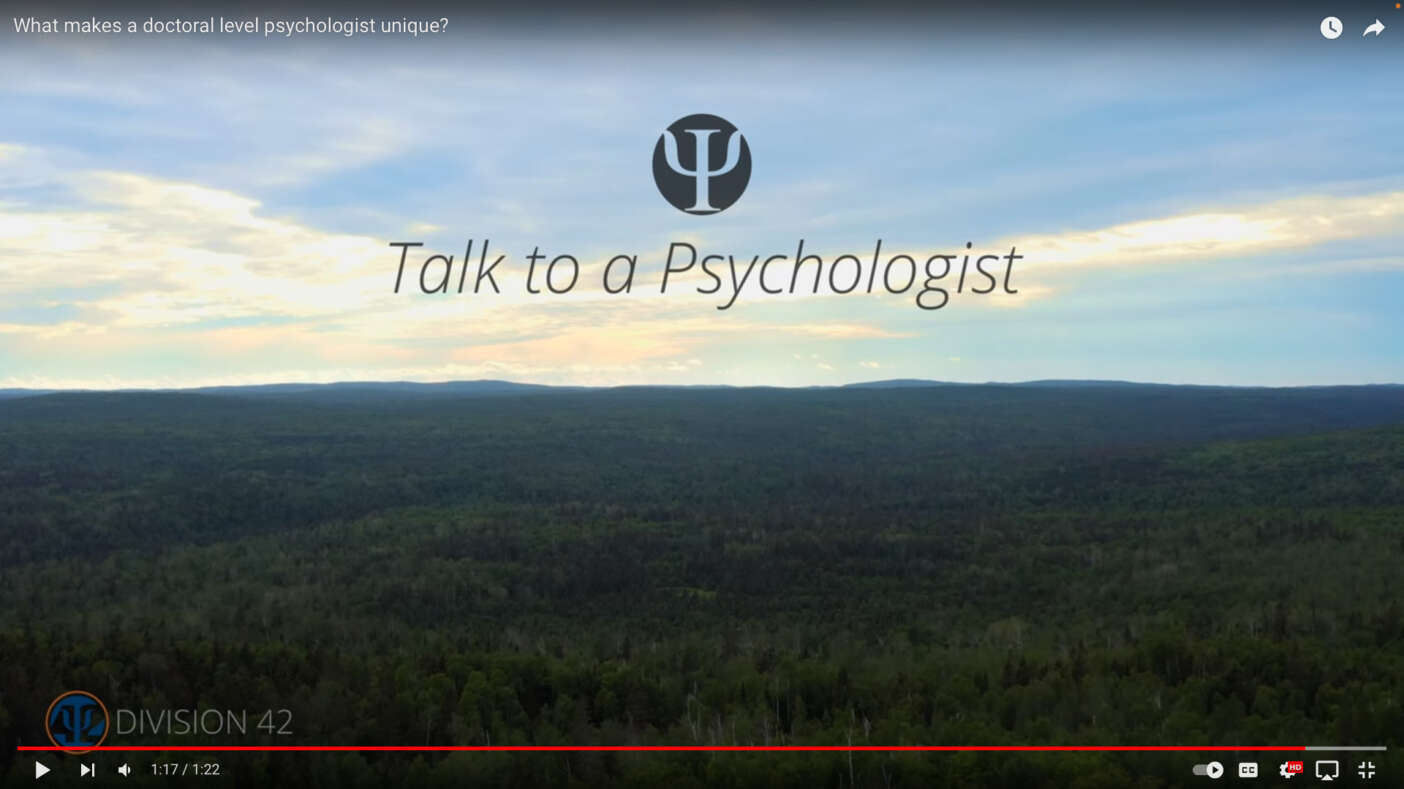 What makes a doctoral level psychologist unique? A video by APA